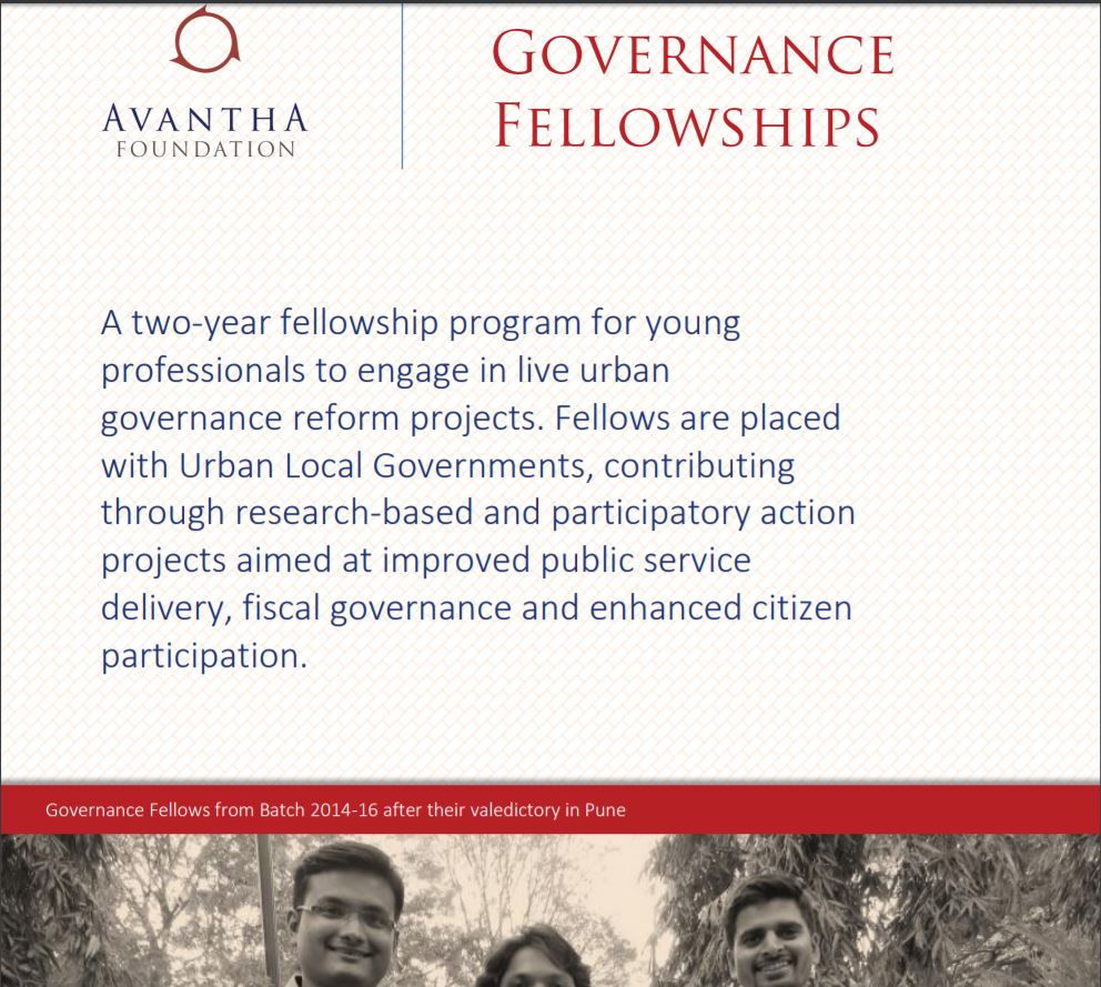 Avantha Governance Fellowship