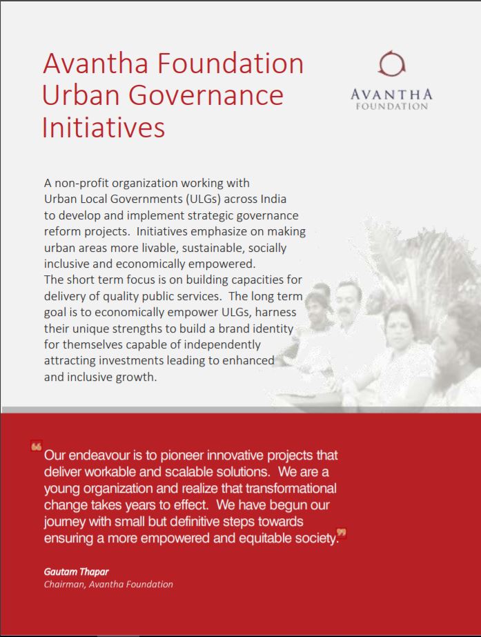 Avantha Urban Innovation Program